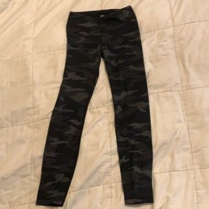 Athleta Girls black camo leggings.